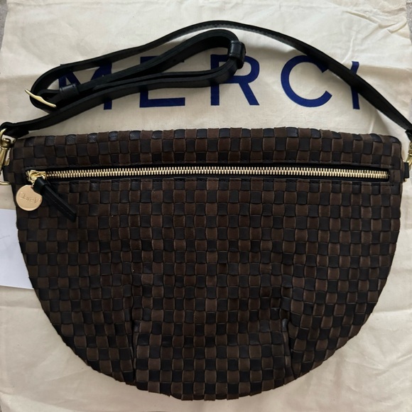 Clare V. Grande Fanny Pack in Black/ Chocolate NWT - Picture 3 of 10